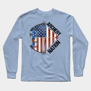 Archery Nation American Flag Long Sleeve T-Shirt